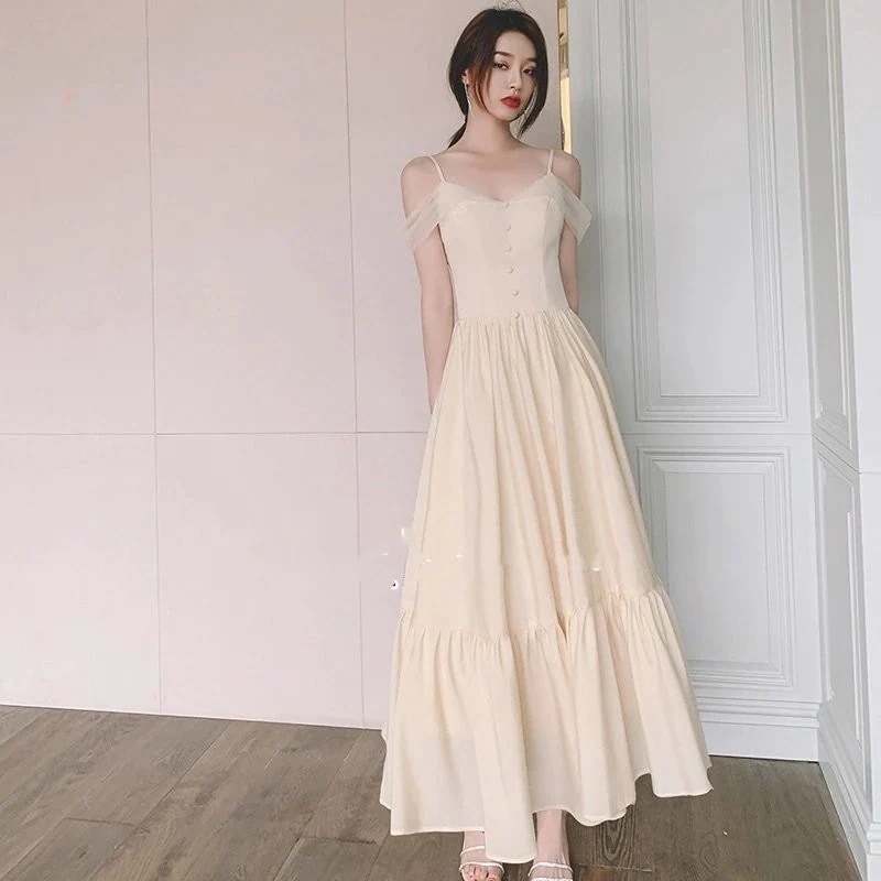 ウェディングドレスロング丈ドレスブライドメイドドレスプリンセス花嫁ドレスワンピース飲み会結婚式披露宴演奏会用パーティーキレイめお呼ばれ