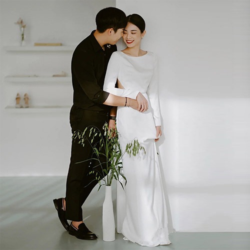 長袖ドレス ウェディングドレス ロングドレス パーティードレス 花嫁ドレス マーメイドライン イブニングドレス 二次会 謝恩会 結婚式 花嫁 披露宴 コンサート 大きいサイズ 前撮り 海外挙式 エレガ