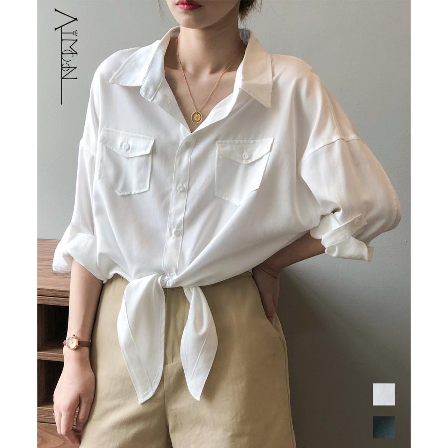 シャツブラウス レディース 七分袖シャツ【ネコポス可】