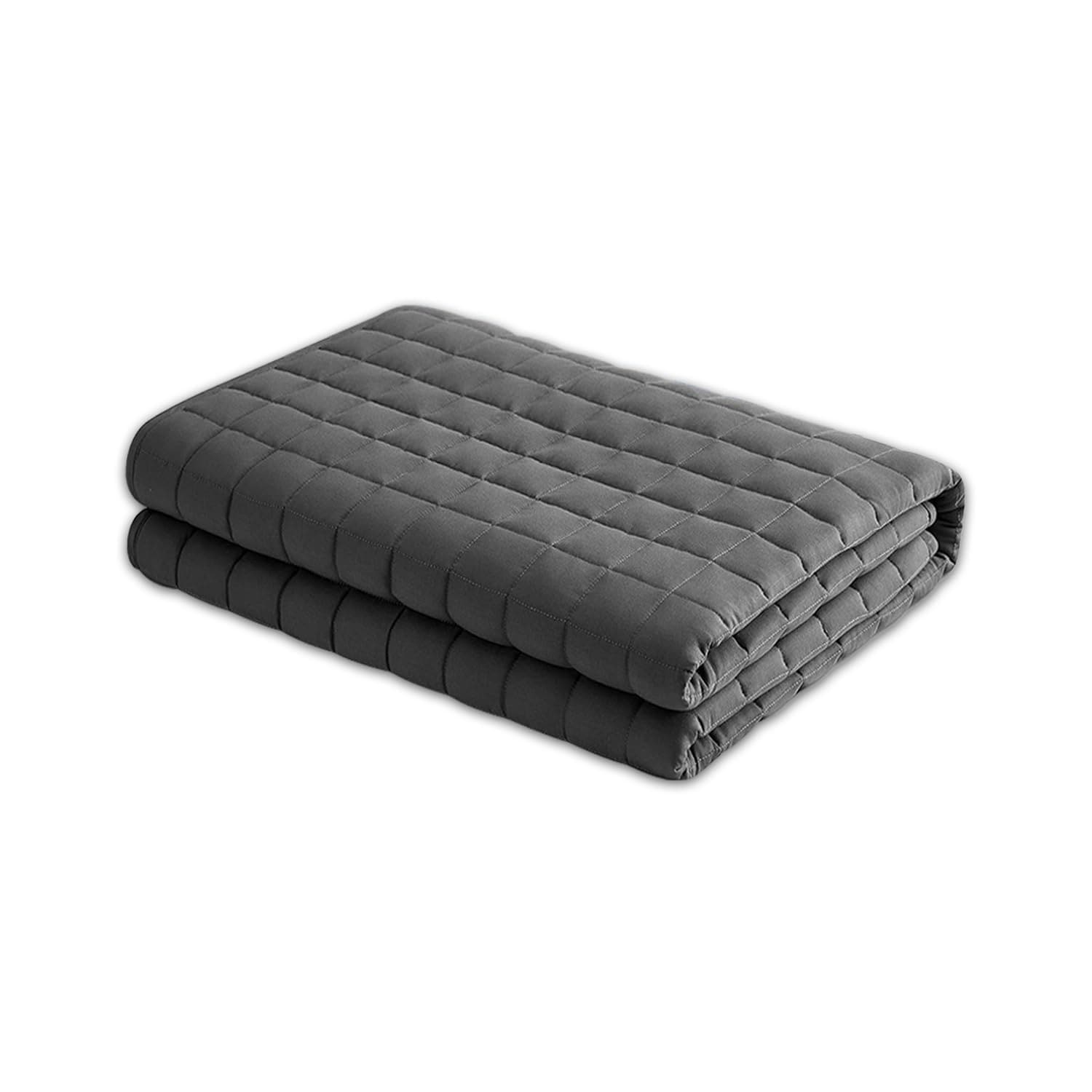 AngQi ウェイトブランケット 加重ブランケット 重い 毛布 重力ブランケット コットン100％ オールシーズン シングル 150×210cm 5kg グレー