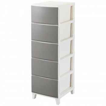 ルームス シェード 5段チェスト （組立式） RSD-S345 SGY/サンドグレー