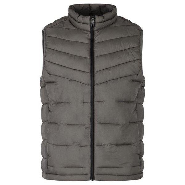 メンズ高密度ウェルロンハイネック軽量ベストパディング DD-VEP-K4WMV901-ベージュ