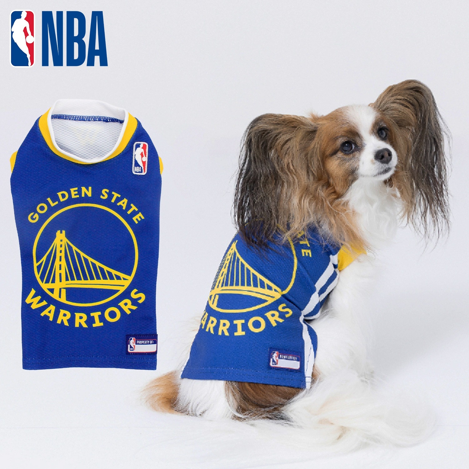 犬服 ドッグウェア ペット NBA ジャージー ウォリアーズ ユニホーム ブランド BA243-023-005