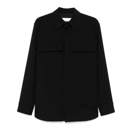 JIL SANDER Men Shirts J40159 J23DL0104 001 BLACK
