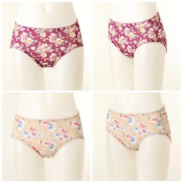 女性 綿100% 花柄プリント 単品パンティーSET (WPT4351 SET)_s