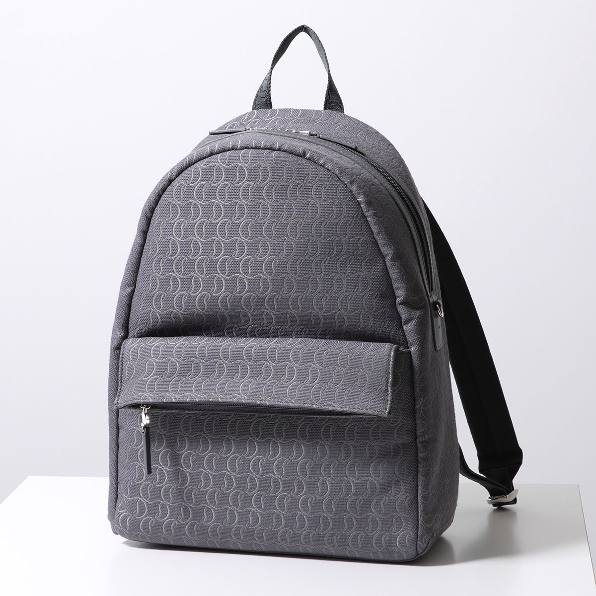 Christian Louboutin クリスチャンルブタン バックパック ZIP N FLAP 1245216 メンズ リュック バッグ モノグラム 鞄 I542/SMOKY/SMOKY/SMOKY