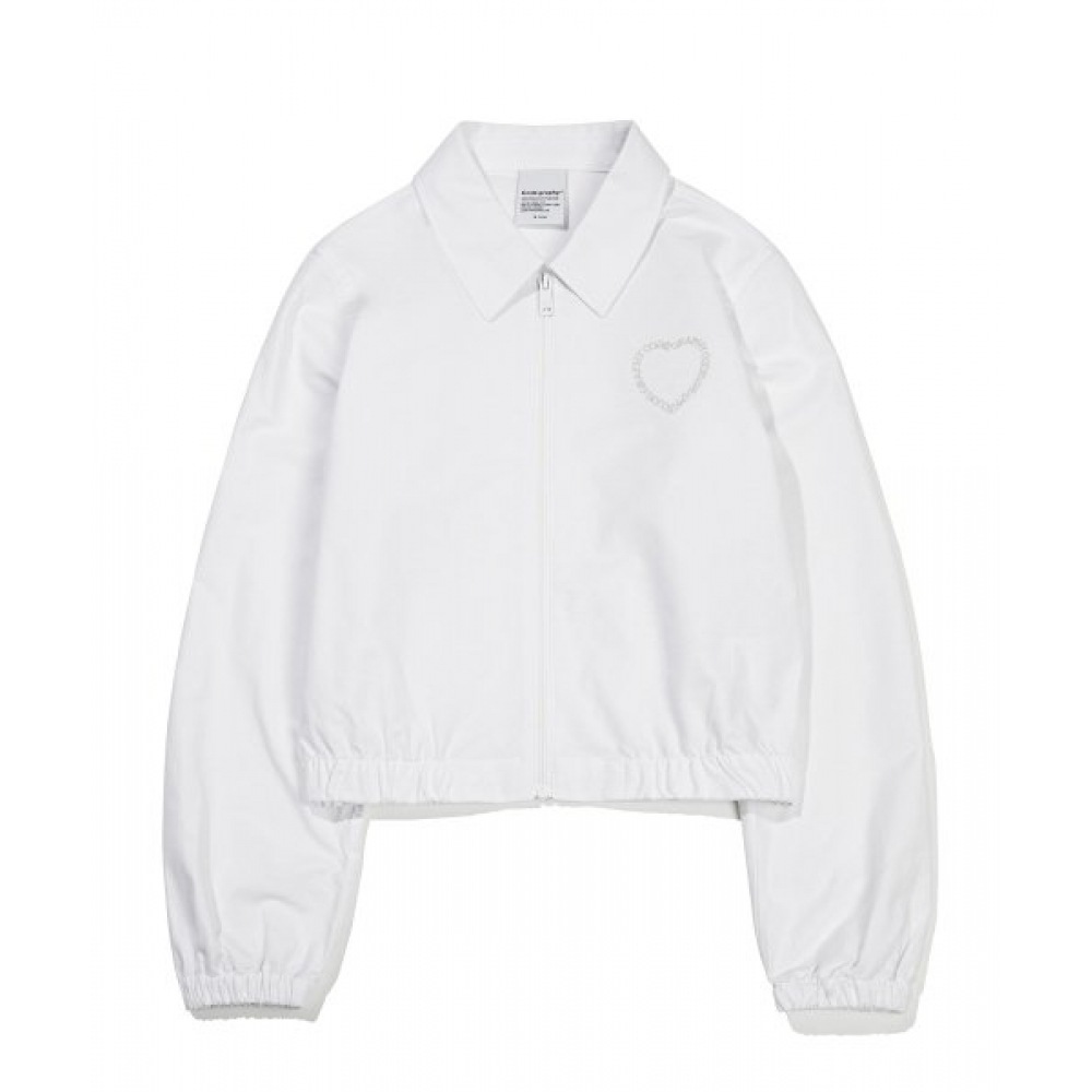 CODEGY (女性) オックスフォードクロップブルゾン_ホワイト