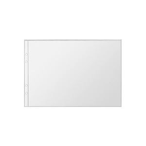 (まとめ) TANOSEE チャック式図面ケース A1サイズ 4穴 透明 1枚 (×5セット)