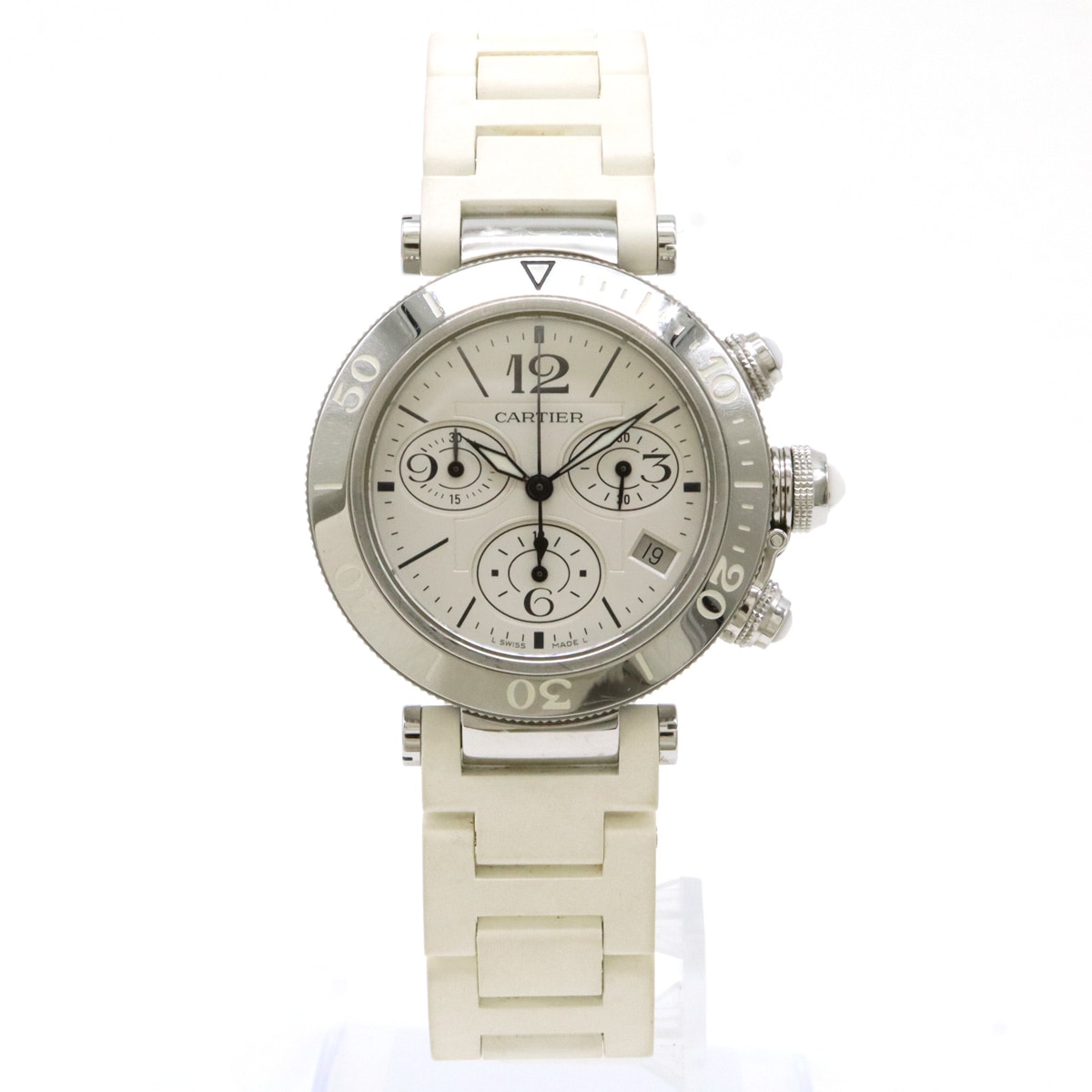 パシャ シータイマー　シルバー文字盤 QZ クォーツ ボーイズ レディース ユニセックス 腕時計 W314000 149,000円