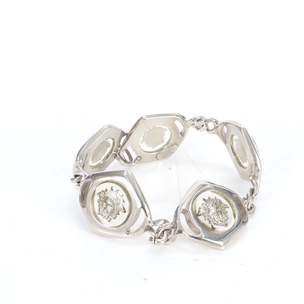 美品 メデューサ バングル アンクレット シルバー アクセサリー ジュエリー ブレスレット 小銭入れ コンパクト ウォレット ラウンドファスナー カードケース 長財布 二つ折り レディース RRE