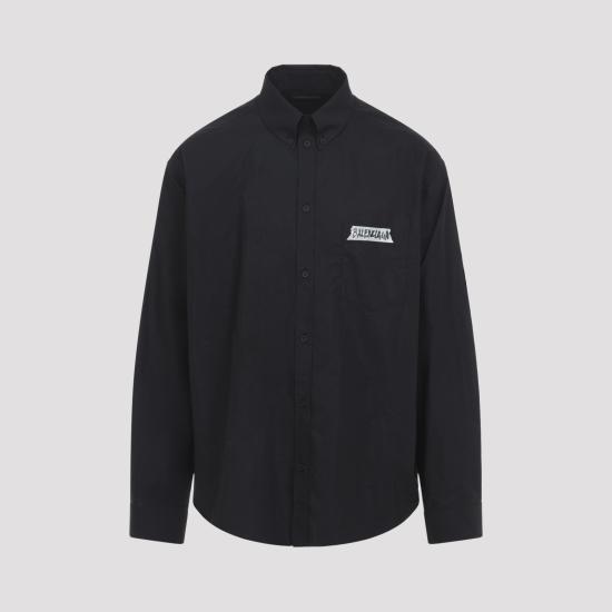 BALENCIAGA Men Long Tops 857809 TRM28 1000 BLACK
