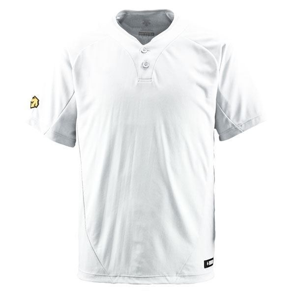 デサント（DESCENTE） ベースボールシャツ（2ボタン） （野球） DB201 Sホワイト L