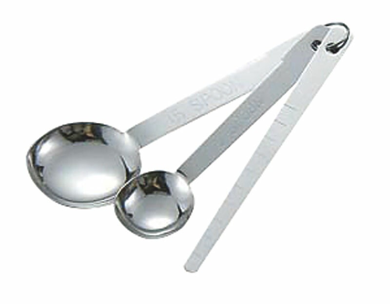 （まとめ買い）カンダ 18-0計量スプーン 2本組（ヘラ付） [x10]