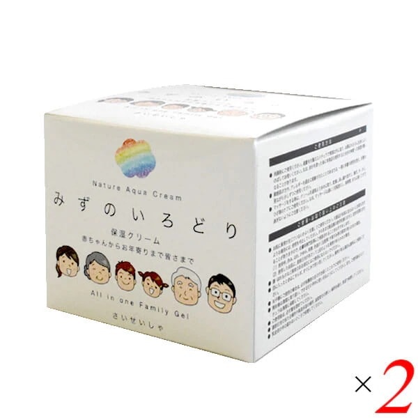 彩生舎 ナチュールアクアクリーム みずのいろどり（保湿クリーム） 200g 2個セット