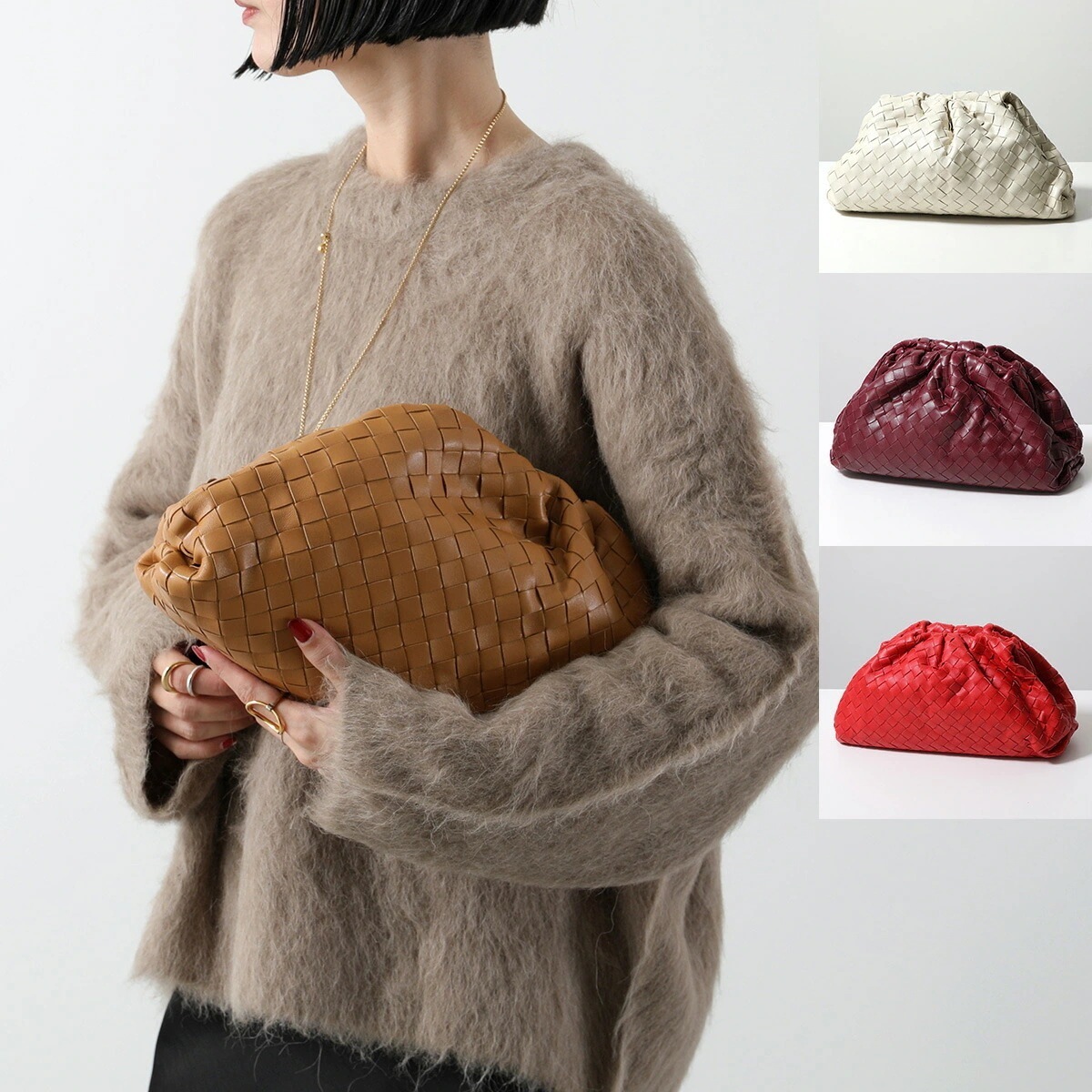 BOTTEGA VENETA ボッテガヴェネタ クラッチバッグ THE POUCH ザ ポーチ 576175 VCPP0 レディース レザー イントレチャート 鞄 カラー4色