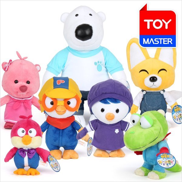 T ポロロと友達 ぬいぐるみ 7点セット ポロロぬいぐるみ F