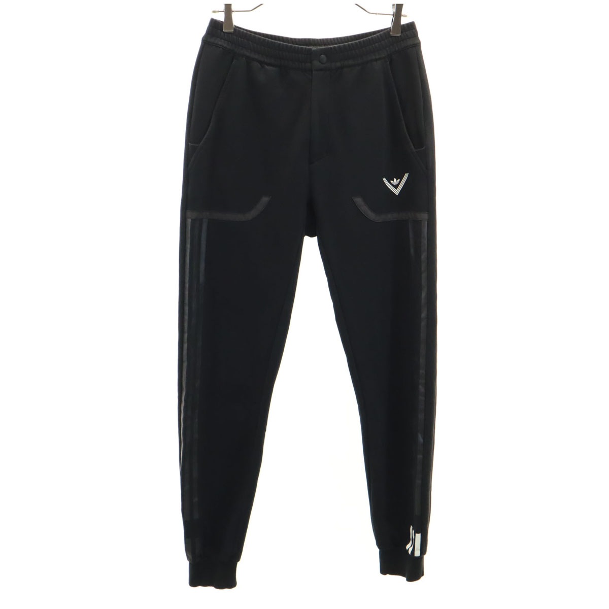 adidas Originals アディダスオリジナルス ロングパンツ M ブラック メンズ 古着