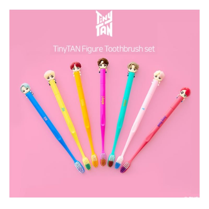 BTSタイニタン フィギュア 歯ブラシ&マグネットスタンド