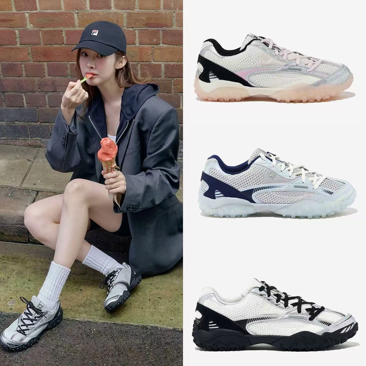 エシャペv2 (Pink/White&Black/Blue)