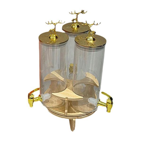 ドリンクディスペンサージャー大容量漏れ式の広い開口部ウェディングバーキッチンジュースの屋外のスタンド用飲料保管