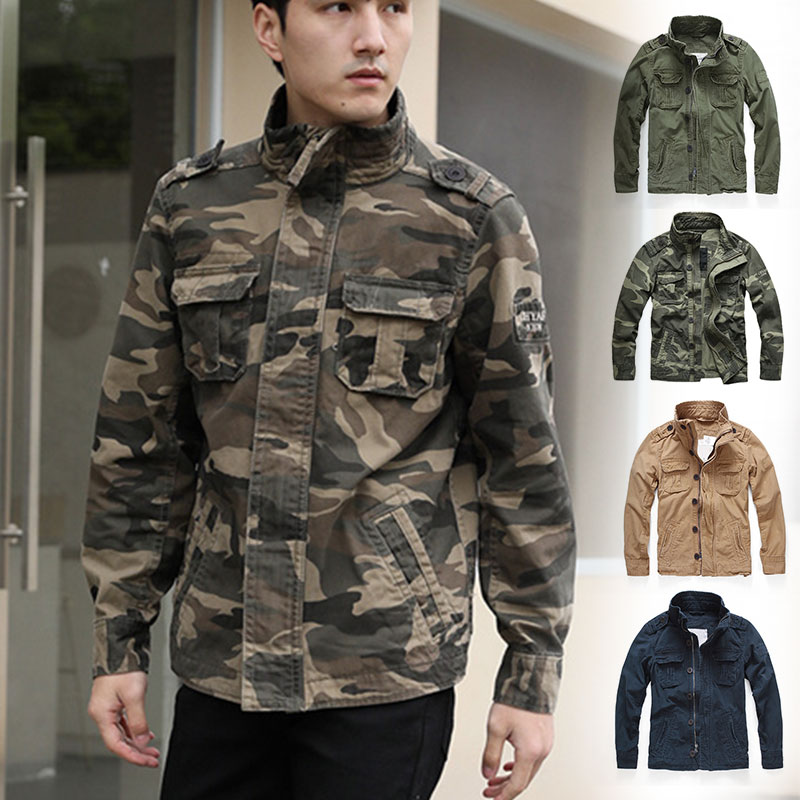 ミリタリージャケット デニム コート Gジャン メンズ ジージャン 迷彩 ジャケット 大きいサイズ アウトドア フライトジャケット ブルゾン アメカジ 6,273円