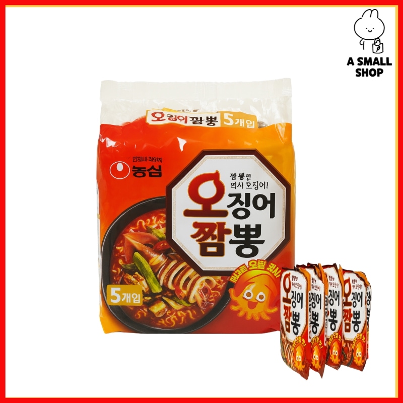 (韓国 激辛 ラーメン)イカチャンポン 5パック4個 / ピリ辛海鮮チャンポン/海鮮チャンポン ラーメン,辛口ラーメン おすすめ,韓国 直輸入 ラーメン,韓国風 辛さ,海鮮チャンポン 人気商品