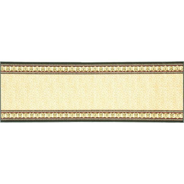 ヨーロピアン調 ラグマット/絨毯 67cm700cm ベージュ 洗える 防滑 防キズ 防音 タフトプリント リビング ダイニング