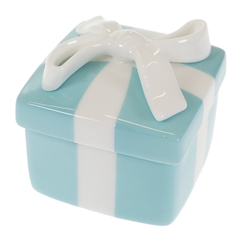 【Aランク】 ブルーボックス ミニ ジュエリーケース 小物入れ 陶器 その他雑貨 ブルー レディース【ISEYA】