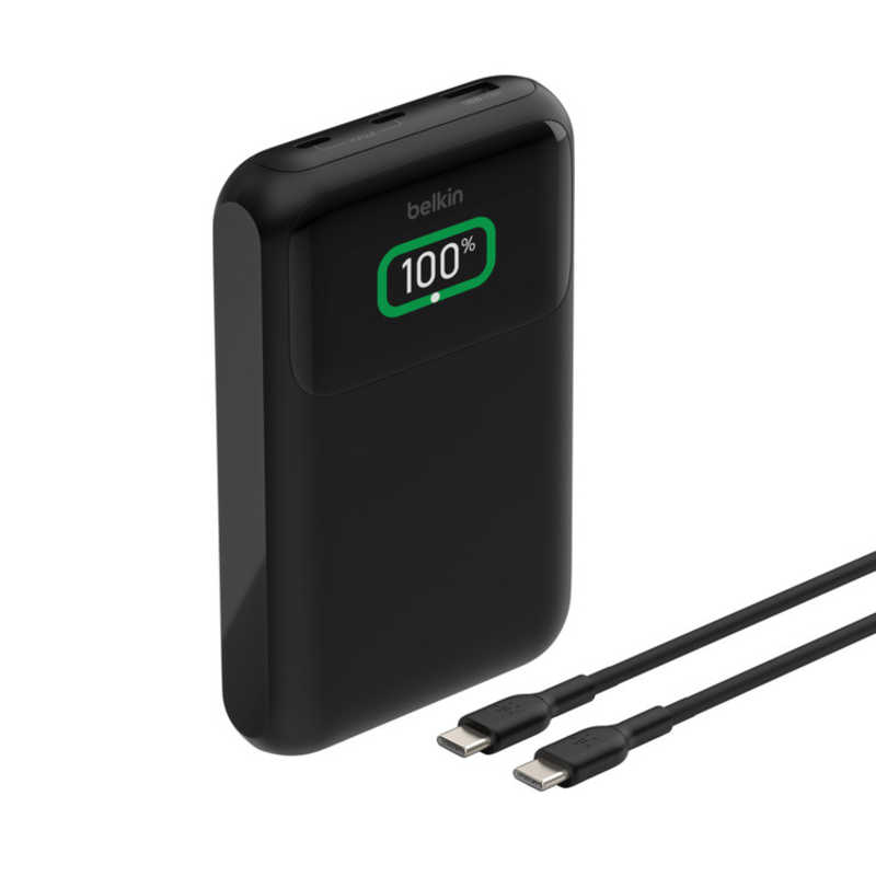 BELKIN　BoostCharge Pro 65W 3ポートモバイルバッテリー 20000mAh ［USB Power Delivery対応 /3ポート］　BPB020BTBK