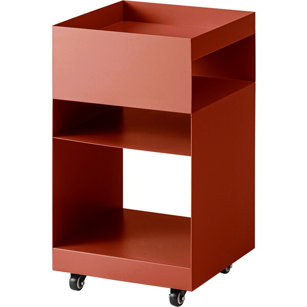 DM-103OR オレンジ サイドテーブルワゴン メーカー直送