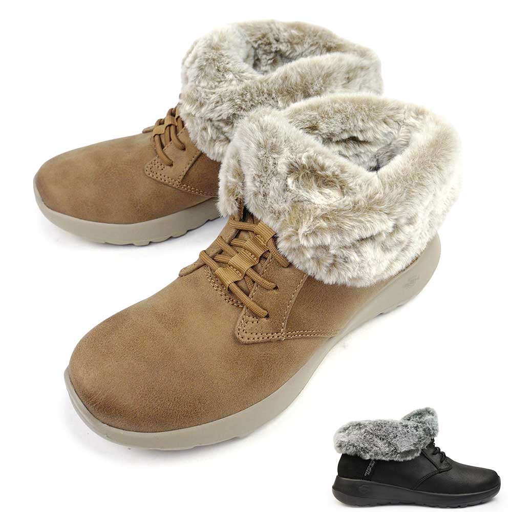 レディース スリップインズ ブーツ 防寒 144803 オンザゴー ジョイ コージー チャーム 手を使わずに履ける