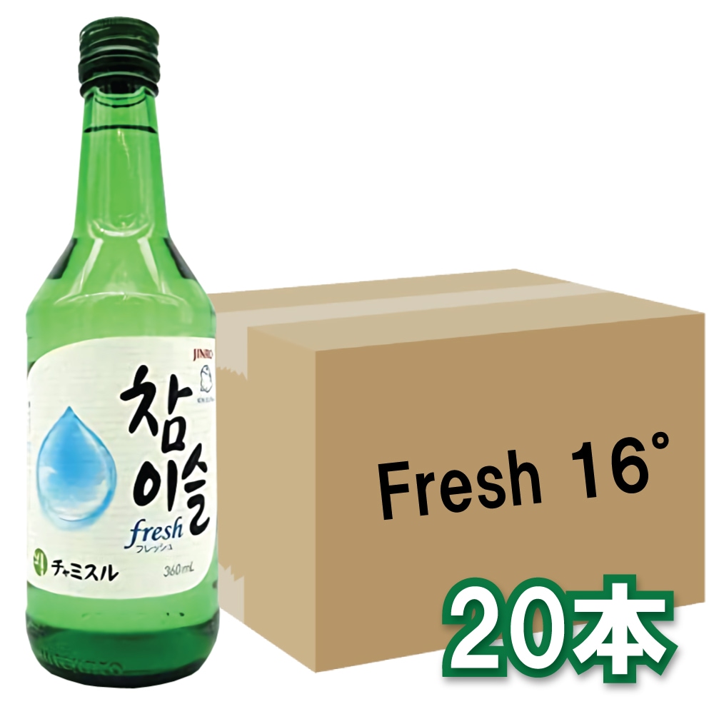チャミスル16度　1BOX　20本入　韓国　韓国焼酎　ソジュ