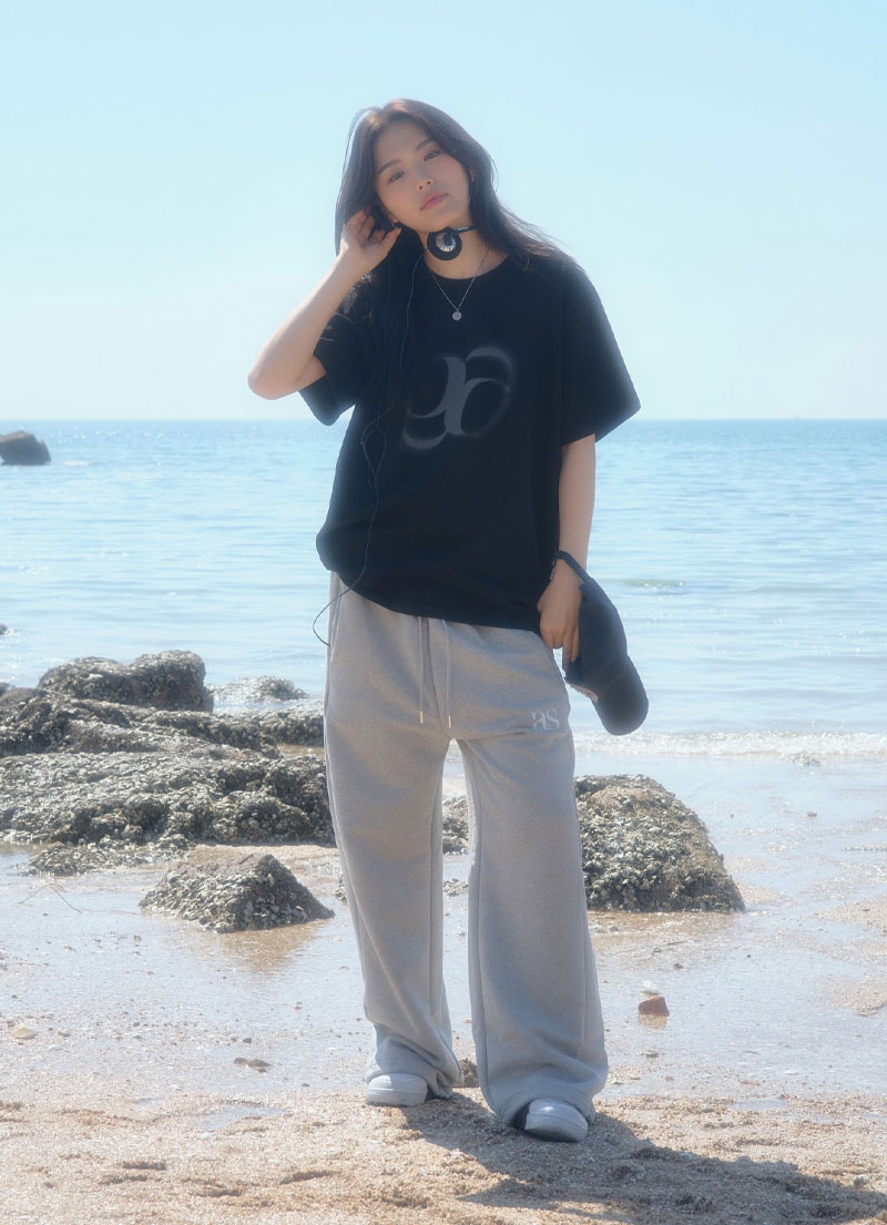 【AS"ON】 HOLIDAY OVERFIT T-SHIRT / BLACK 正規品
