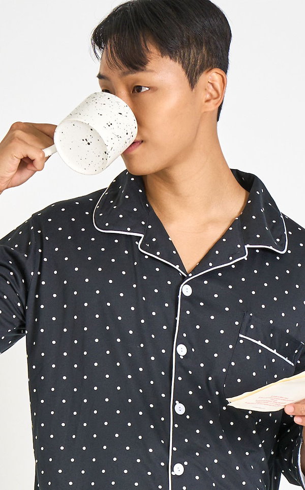 Qoo10 G-DRAGON着用 パジャマ ドット