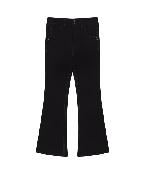 【AS"ON】 LOE BOOTCUT PANTS / BLACK 正規品