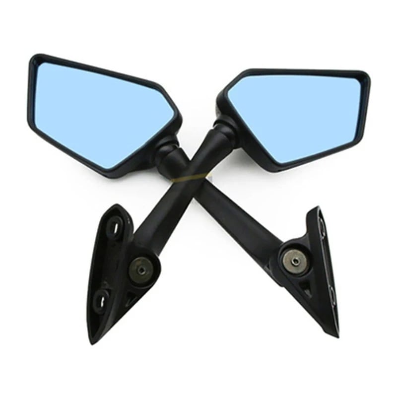 保護フィルム付きバックミラー 1ペア ヤマハR25 r15 nmax155 xmax300用 Blue mirror