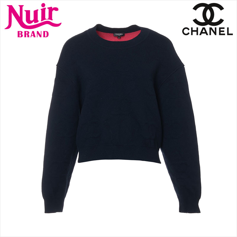 ニット ネイビー×ピンク WS15039