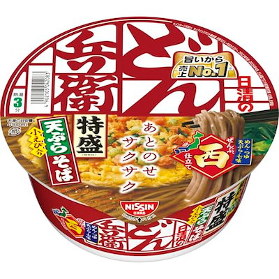 他サイト： 日清食品 どん兵衛 特盛天ぷらそば [西] 142g12個の商品画像