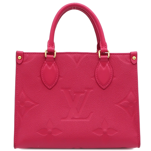ルイヴィトン LOUIS VUITTON 2WAYバッグ オンザゴー PM モノグラムアンプラント フリージア ゴールド金具 ショルダー M45660 DU5200 【箱】【中古】