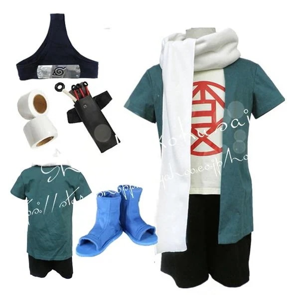 子供用 大人用 ナルト NARUTO 風 秋道チョウジ コスプレ衣装 靴 コスチューム 演出服 変装 仮装 撮影 祭り