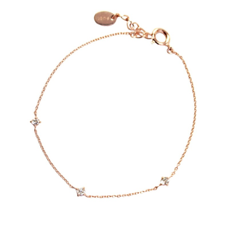 正規紙袋＆箱付 ブレスレット レディース 4月 誕生石 3石 151634231004 15,620円