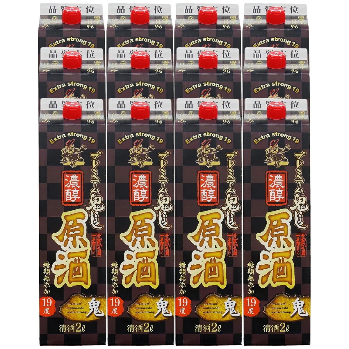 小山本家 プレミアム鬼ころし 濃醇原酒 19度 2000ml 2L12本【北海道沖縄県東北四国九州地方は必ず送料が掛かります】