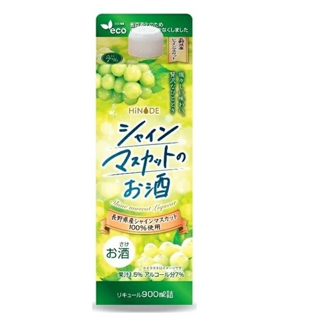 キング醸造 HiNODE シャインマスカットのお酒 900ml24本 【本州(一部地域を除く)は送料無料】