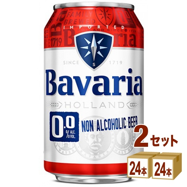 ノンアルコールビール Bavaria ババリア 0.0% 缶 沢の鶴 330ml 2ケース (48本) ノンアルコールビール