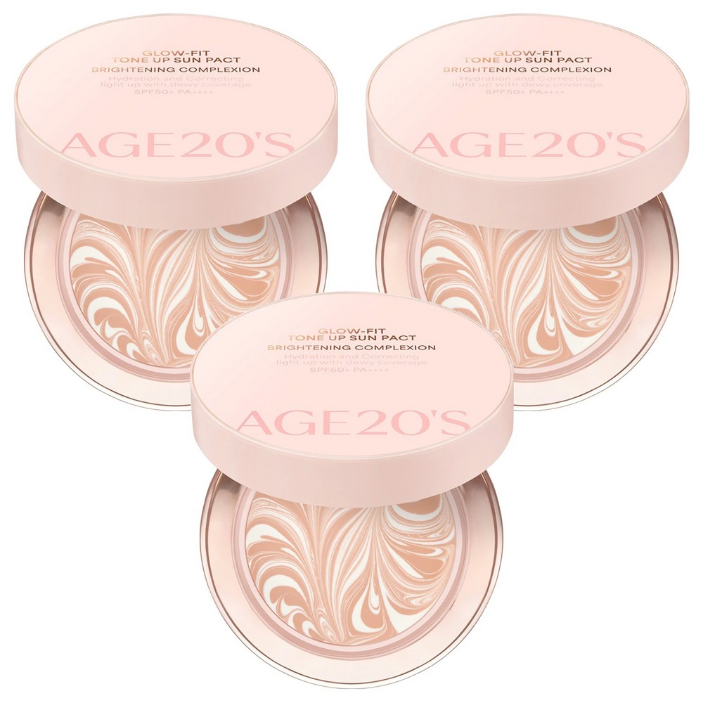 エイジトゥウェニス グローフィット トーンアップ サンパクト SPF50+ PA++++ 125g3個 8,596円