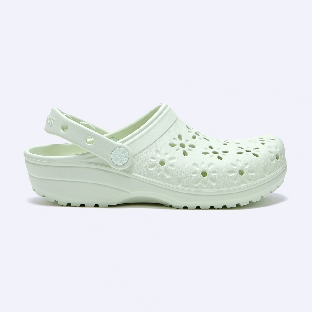 CROCS クラシック フローラル カット アウト クロッグ ライトグリーン / 210927-3YH 9,800円