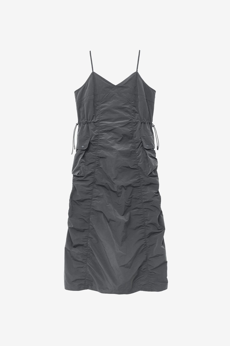 【INSILENCE】 PARASUIT MAXI DRESS 3 : CHARCOAL