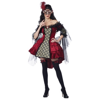 コスプレ 仮装 ミステリアス マスカレード 大人用 XS 【 コスプレ 衣装 ハロウィン 仮装 コスチューム パーティーグッズ レディース ゴシックドレス 余興 女性用 】