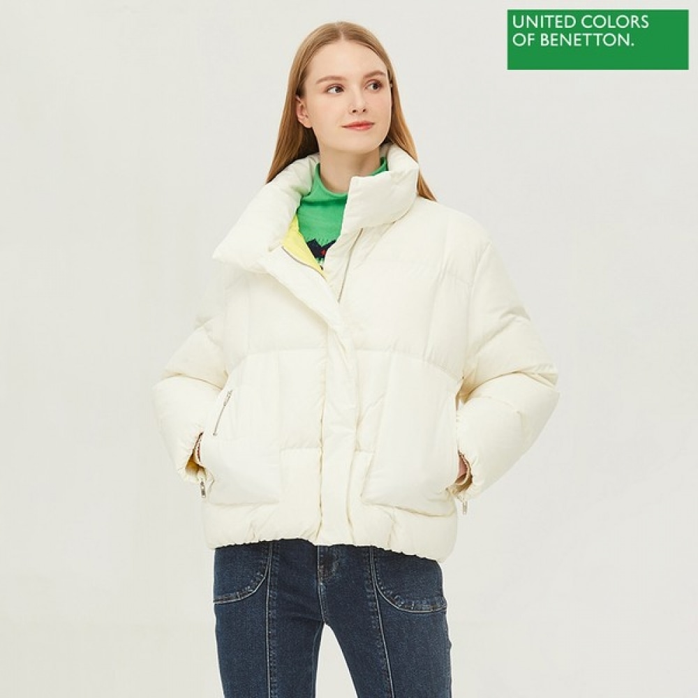 (ベネトン) ベネトンハイネックボリュームダックダウンパディング BAPDF8261_IV