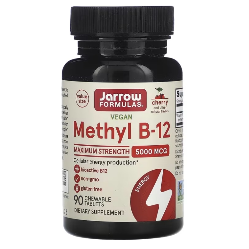 ヴィーガンメチルB-12 Maximum Strength チェリー 5000mcg チュアブルタブレット90粒 6,669円